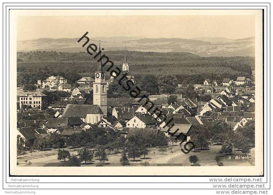 Bülach - Gesamtansicht - Foto-AK 30er Jahre - Bülach