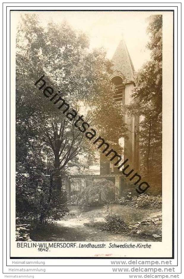 Berlin-Wilmersdorf - Schwedische Kirche - Landhausstrasse - Foto-AK 30er Jahre - Wilmersdorf