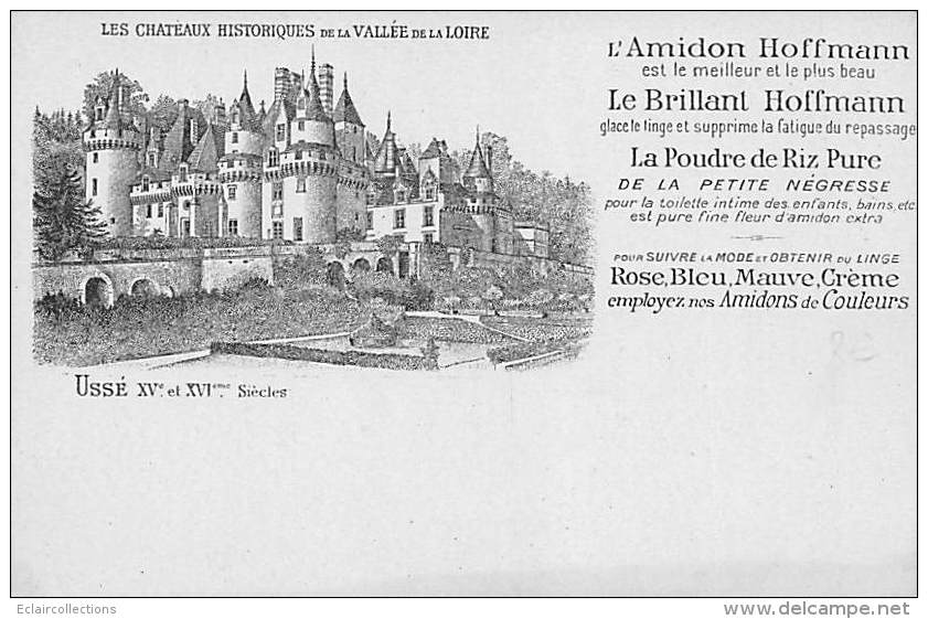 Thème  Broderie.Amidon Hoffmann .Fil.Tissus:   Château D'Ussé   (voir Scan) - Andere & Zonder Classificatie