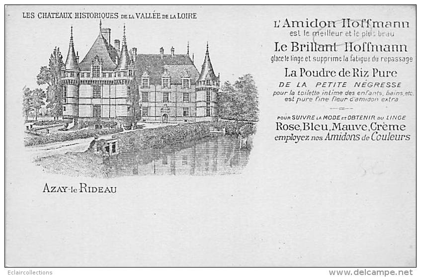 Thème  Broderie.Amidon Hoffmann .Fil.Tissus:   Château De Azay Le Rideau  (voir Scan) - Sonstige & Ohne Zuordnung