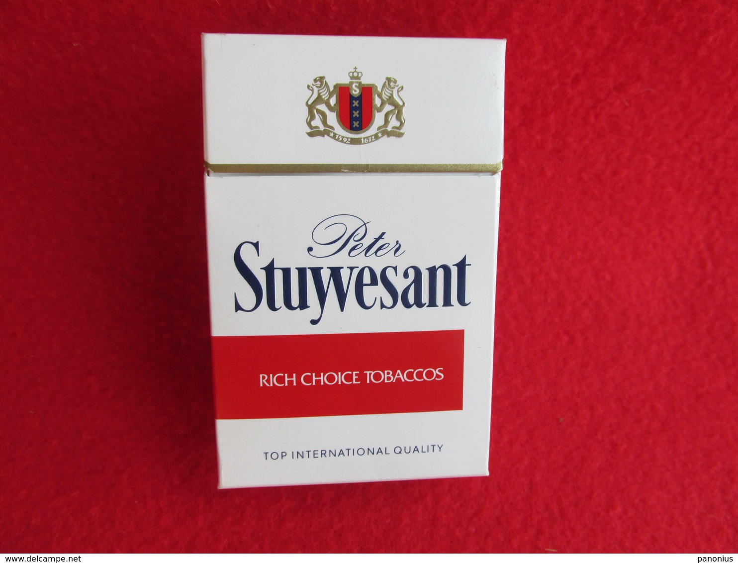 TOBACCO CIGARETTES CARDBOARD BOX PETER STUYVESANT EMPTY - Boites à Tabac Vides