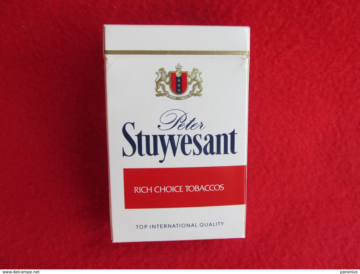 TOBACCO CIGARETTES CARDBOARD BOX PETER STUYVESANT EMPTY - Boites à Tabac Vides