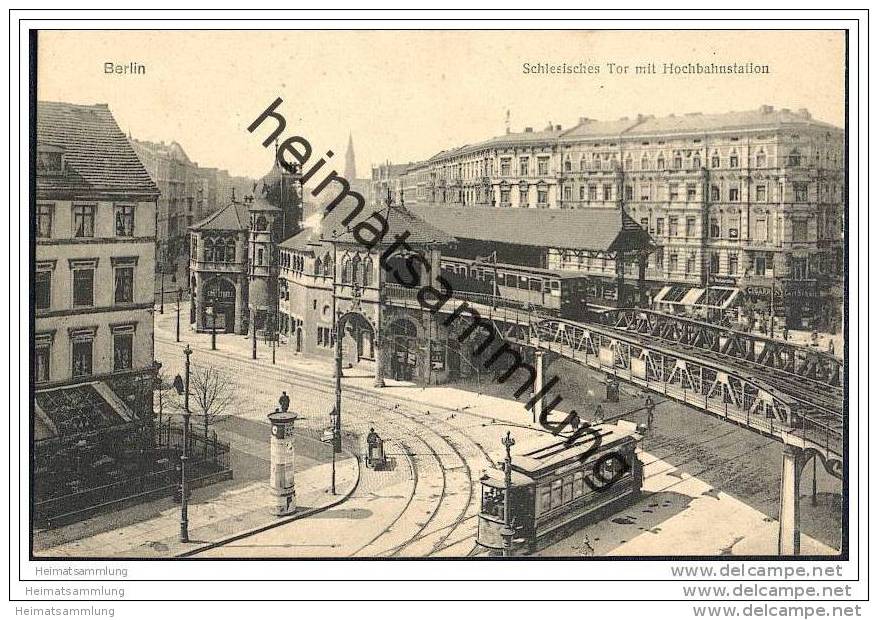 Berlin - Schlesisches Tor Mit Hochbahnstation - Strassenbahn - Kreuzberg