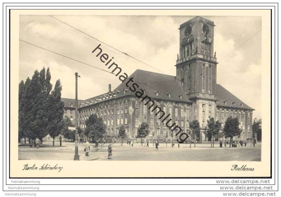 Berlin-Schöneberg - Rathaus - Foto-AK 1950 - Schoeneberg