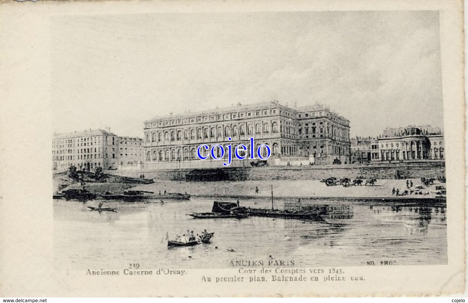 75 - Ancien Paris - Ancienne Caserne D'Orsay - Cour Des Comptes Vers 1845 - Lots, Séries, Collections