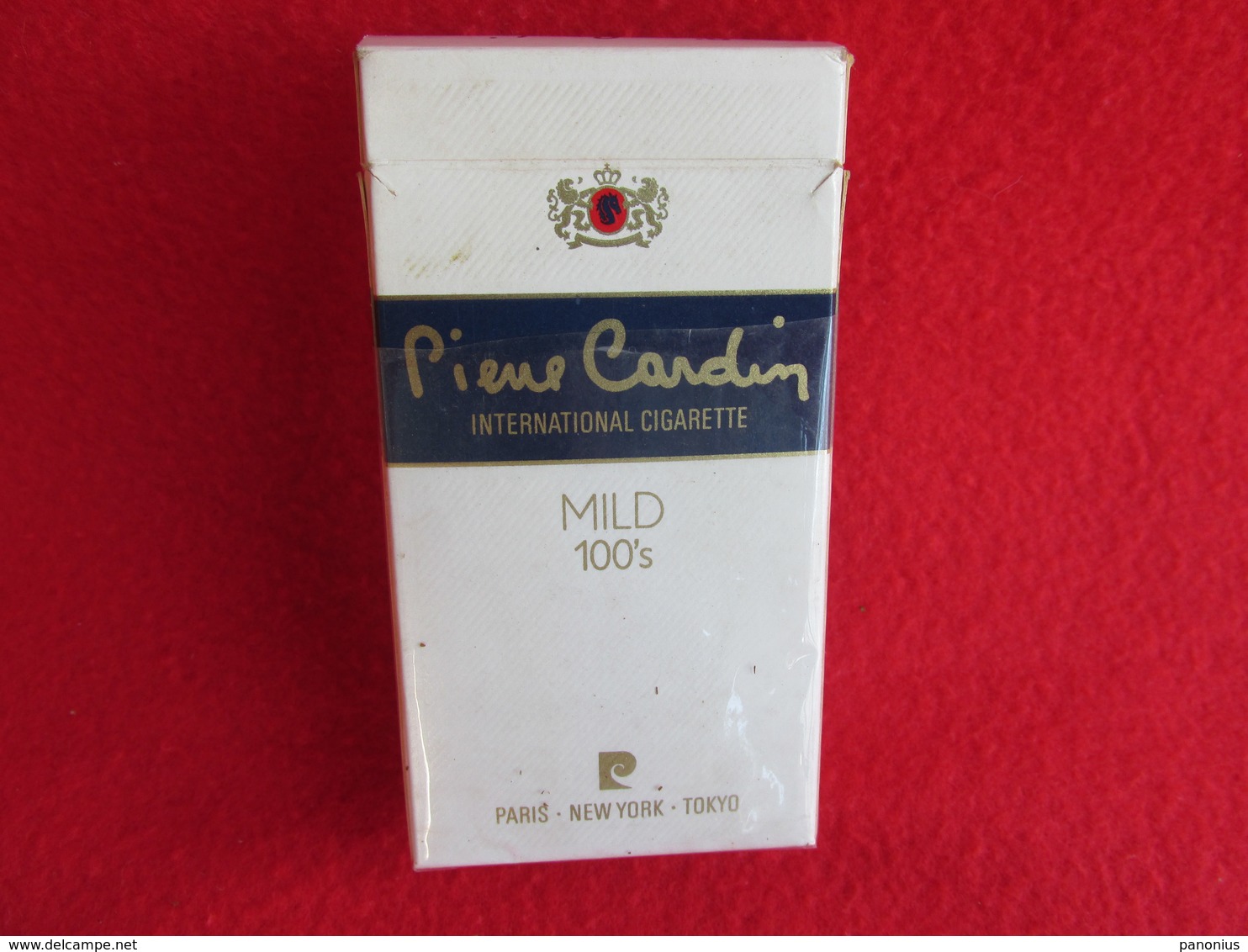 TOBACCO CIGARETTES CARDBOARD BOX PIERRE CARDIN  EMPTY - Empty Tobacco Boxes