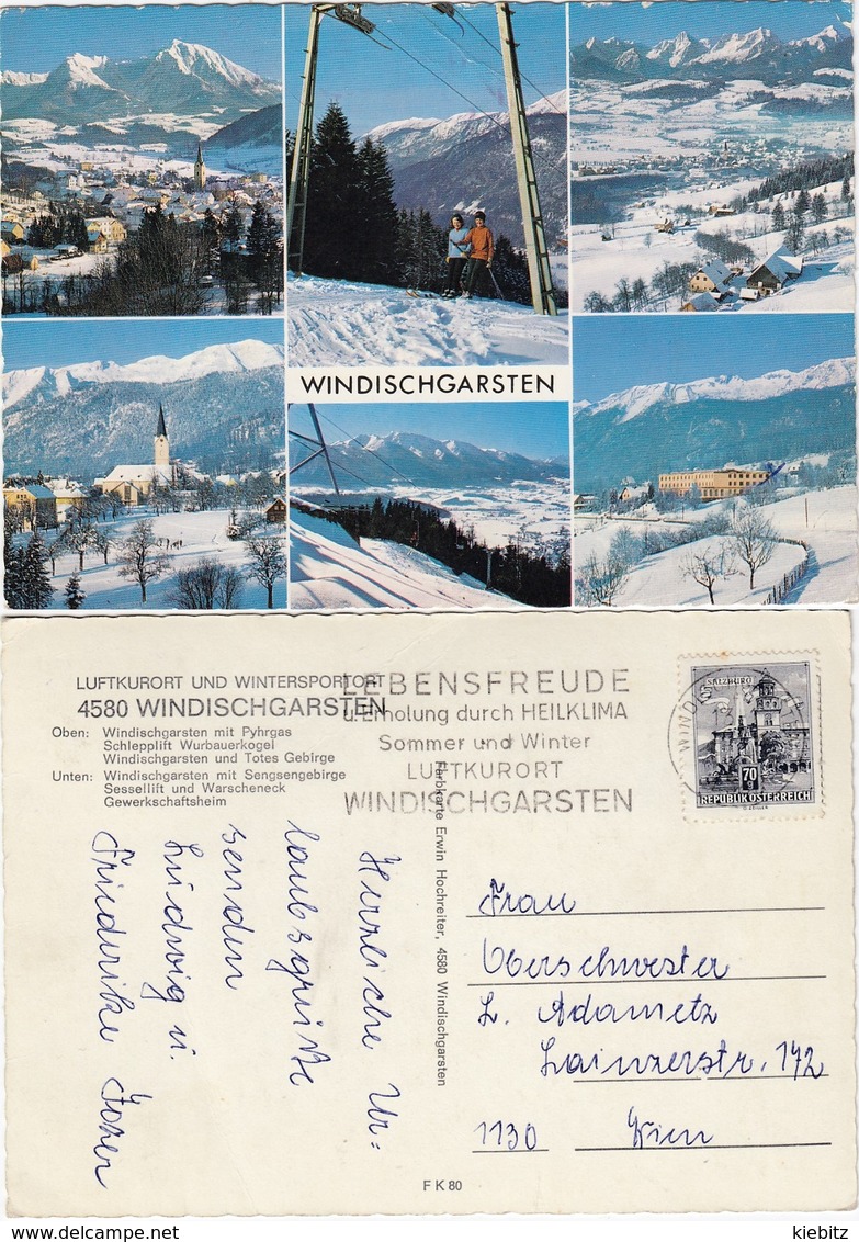 OÖ - Windischgarsten - Winter Mehrbildkarte Gel 1970 - Windischgarsten