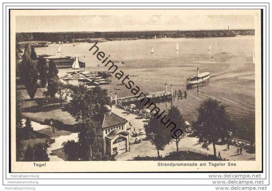 Berlin-Tegel - Strandpromenade Am Tegeler See 1930 - Tegel