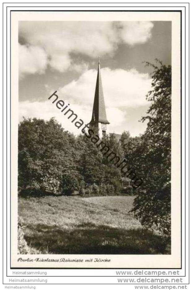 Berlin-Nikolassee - Rehwiese Mit Kirche - Foto-AK 50er Jahre - Zehlendorf