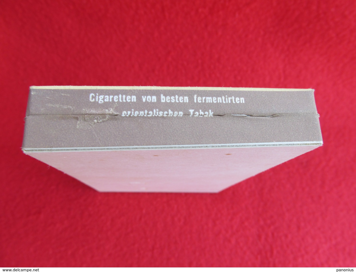 TOBACCO VINTAGE CARDBOARD BOX  JADRAN - FACTORY TITOGRAD MONTENEGRO WITH CIGARETTES INSIDE - Cajas Para Tabaco (vacios)