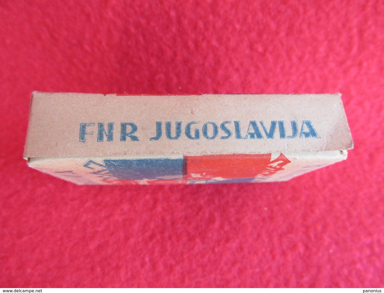 TOBACCO VINTAGE CARDBOARD BOX  DRINA - FACTORY FNR YUGOSLAVIA  WITH 10 CIGARETTES INSIDE - Boites à Tabac Vides
