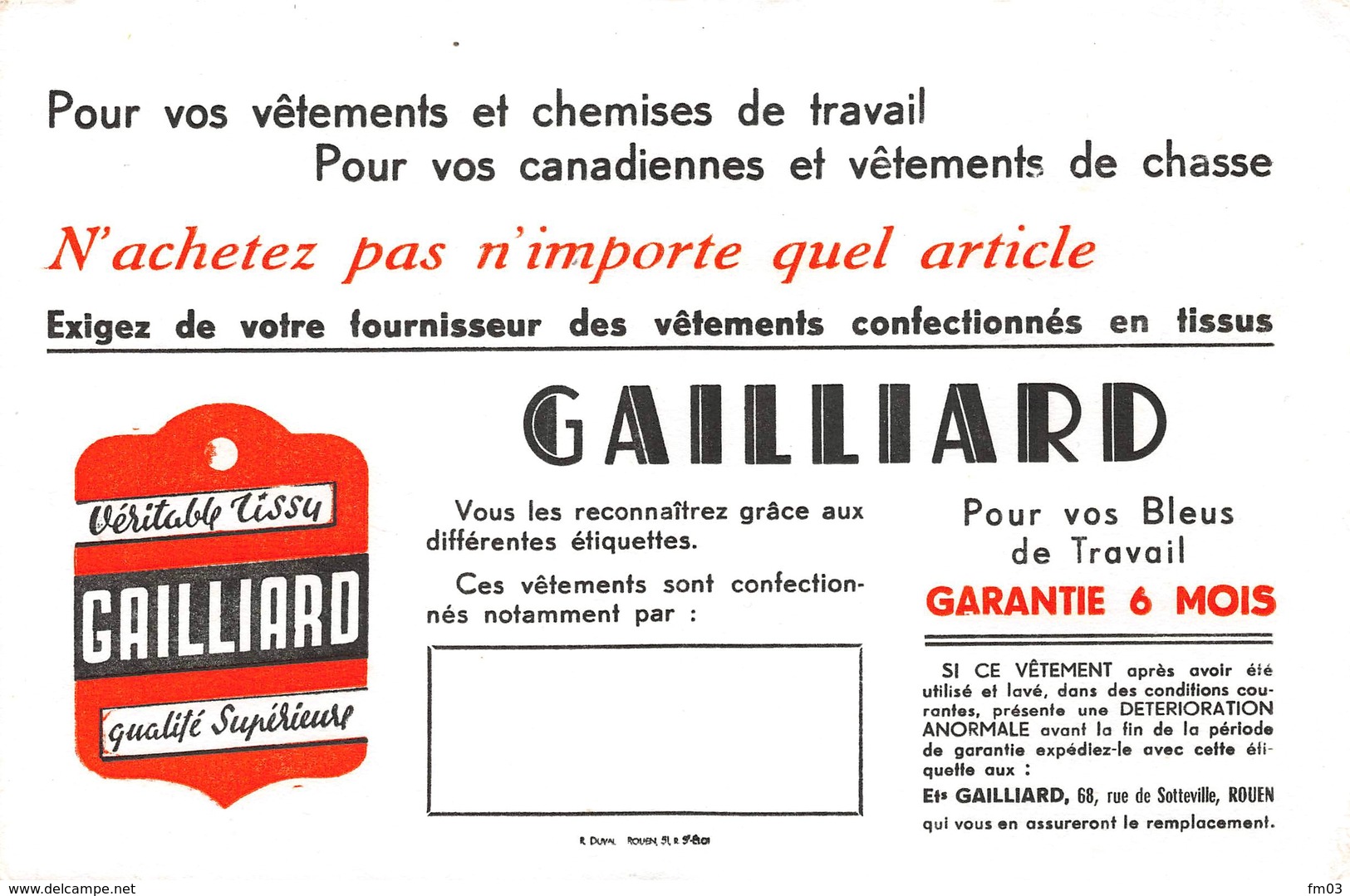 Tissus Gailliard Rouen - Textile & Vestimentaire