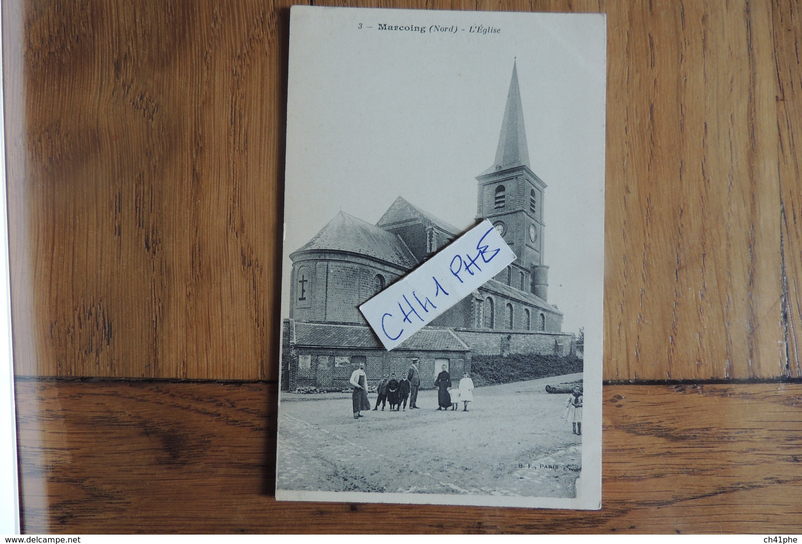 MARCOING L EGLISE ANIMEE / AU VERSO PUB POUR LA CHICOREE "A LA FRANCAISE" PAUL MAIRESSE A CAMBRAI - Marcoing