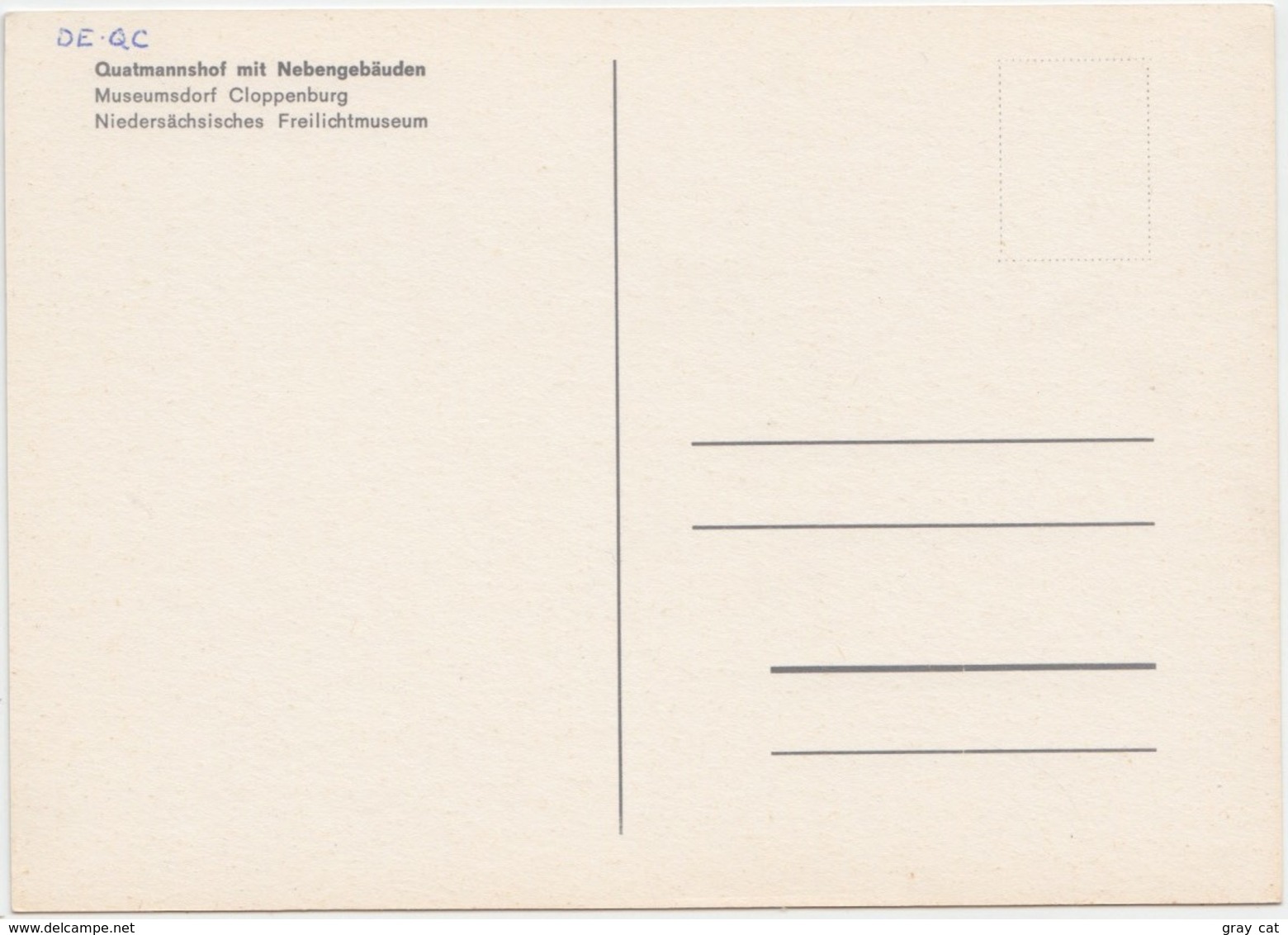 Quatmannshof Mit Nebengebauden, Museumsdorf Cloppenburg, Niedersachsisches Freilichtmuseum, Unused Postcard [21408] - Cloppenburg