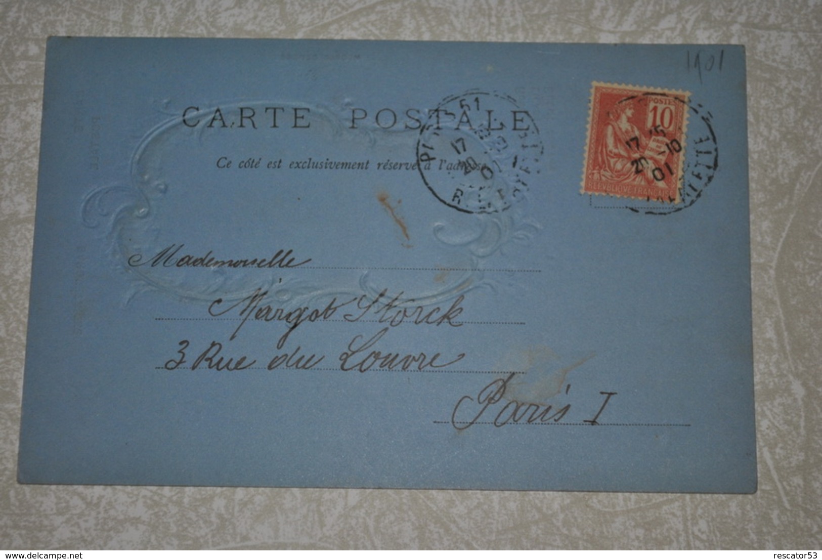 Rare Carte Postale Baromètre 1901 - Autres & Non Classés