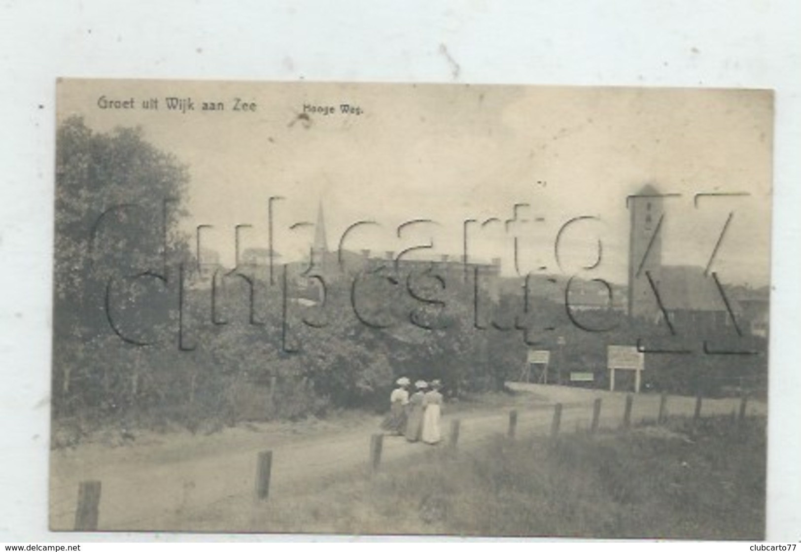 Wijk Aan Zee (Pays-Bas, Noord-Holland) : Hooge Weg Im 1910 (lebendig) PF. - Wijk Aan Zee