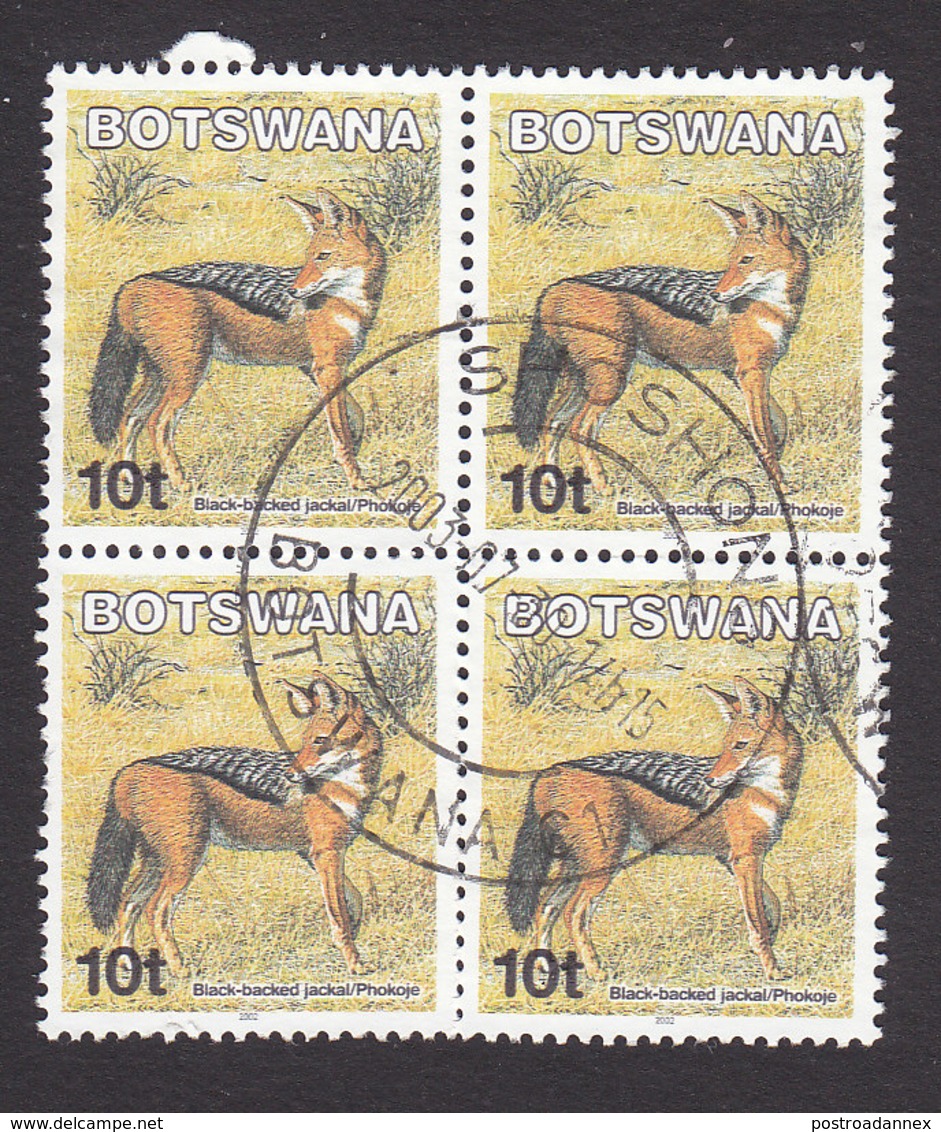 Botswana, Scott #742, Used, Black-backed Jackal, Issued 2002 - Botswana (1966-...)