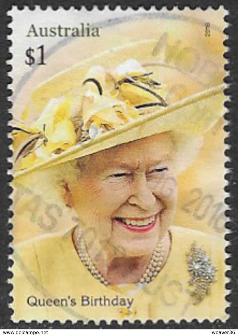 Australia 2016 Queen's 90th Birthday $1 Sheet Stamp Good/fine Used [37/31117/ND] - Used Stamps