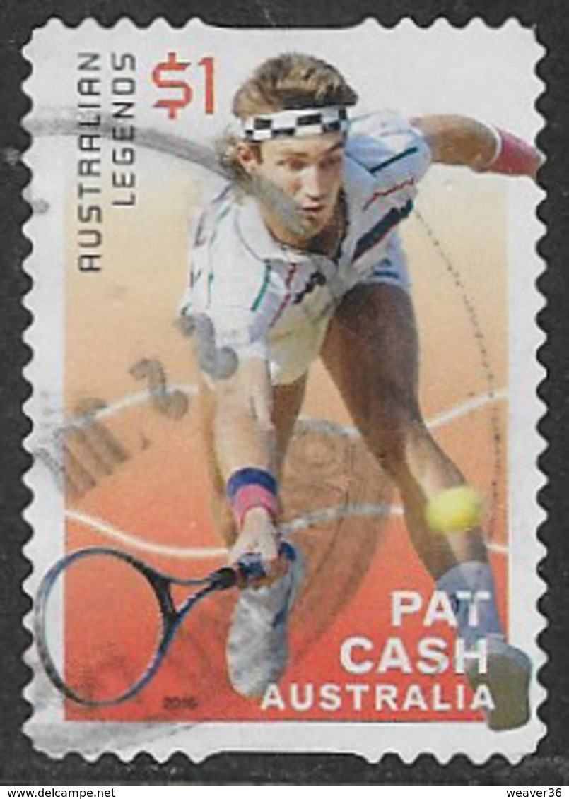 Australia 2016 Tennis Legends $1 Type 4 Self Adhesive Good/fine Used [37/31118/ND] - Used Stamps