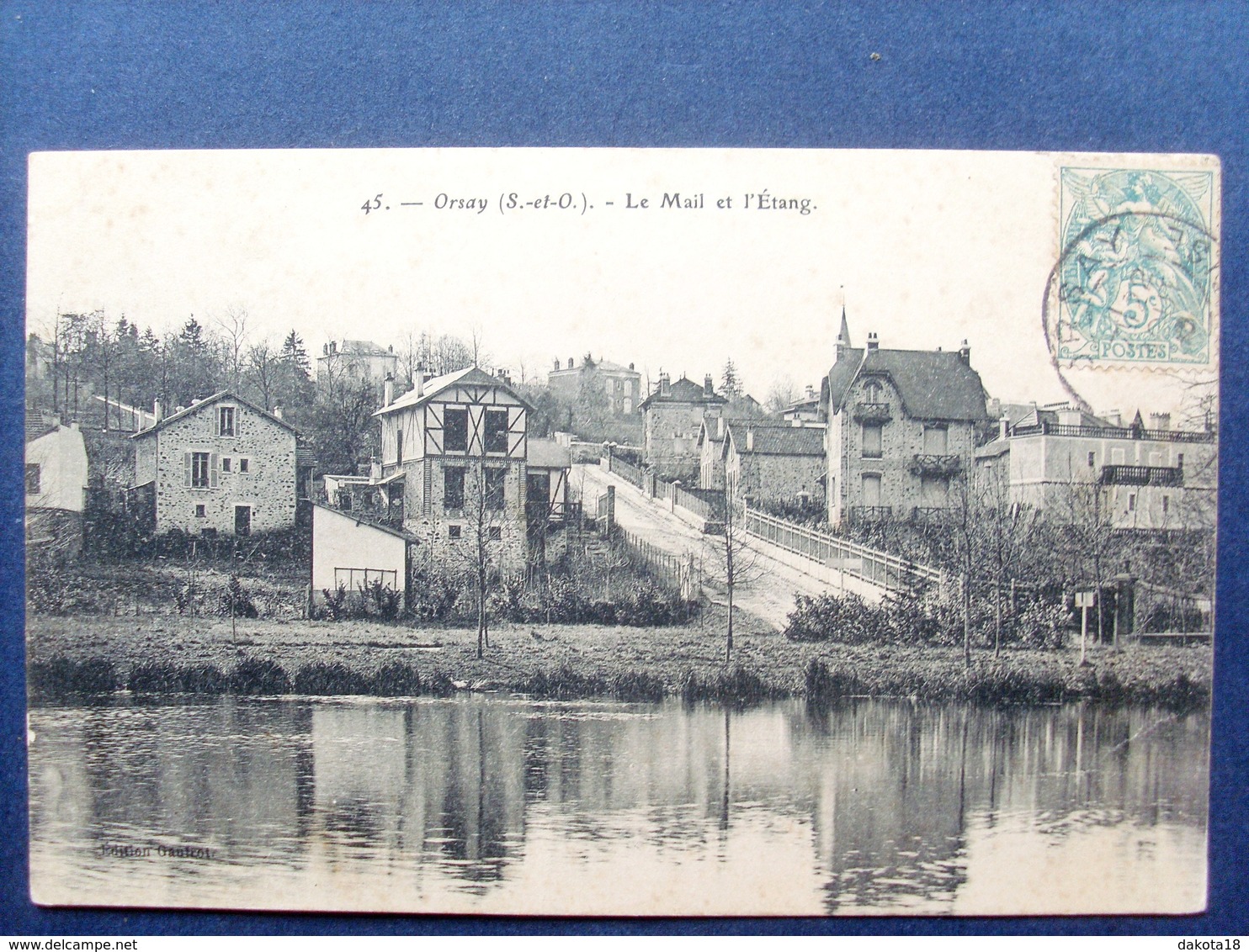 91 ,orsay ,le Mail Et L'étang Début 1900 ........circulée Timbrée - Orsay