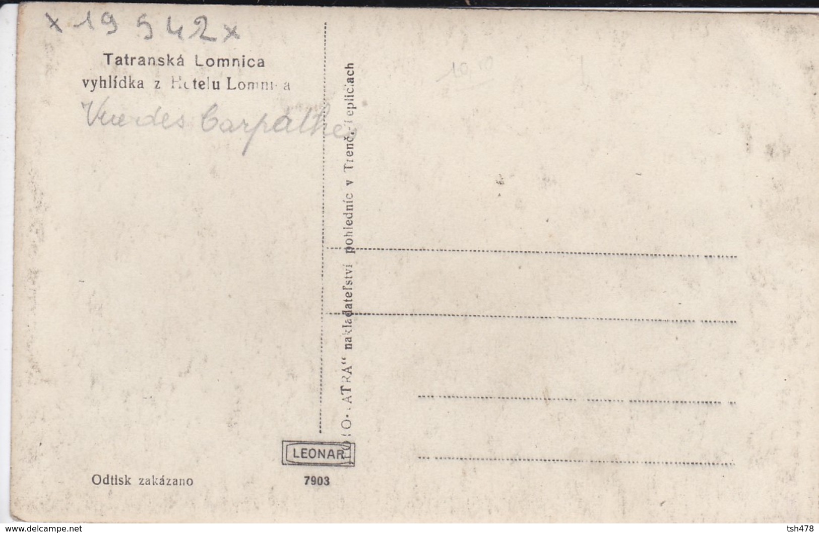 SLOVAQUIE--Tatranska Lomnica-Vyhlidka--voir  2 Scans - Slovaquie