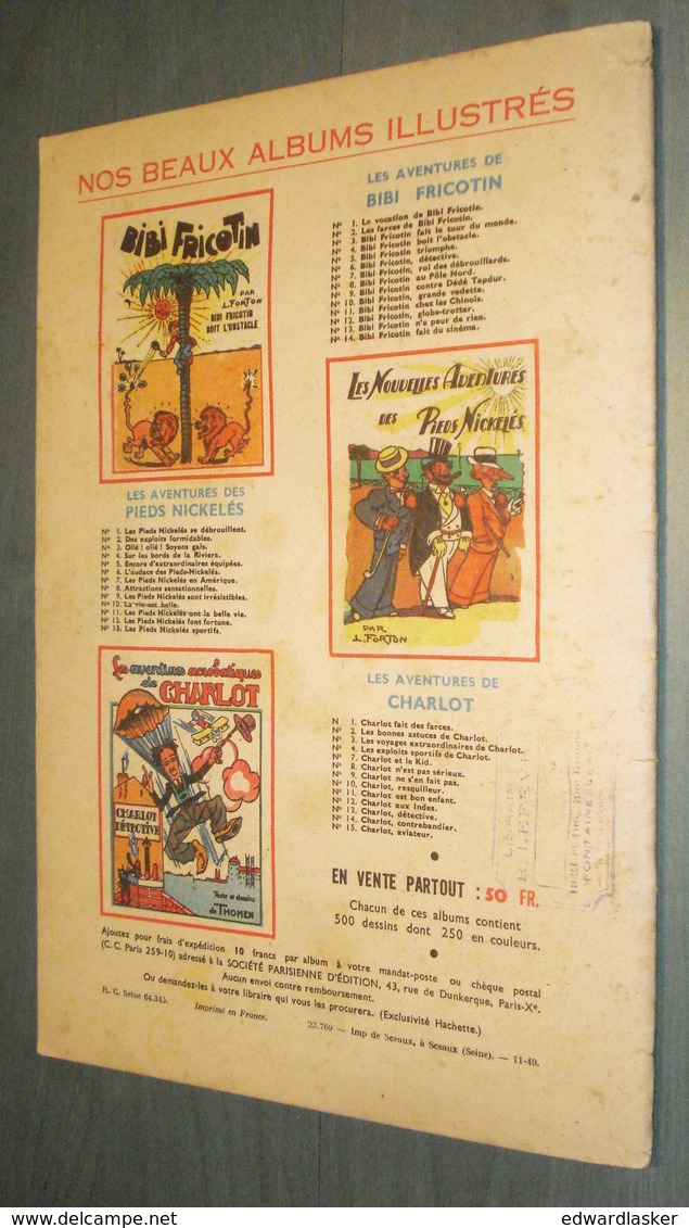 Pieds Nickelés N°10 : La Vie Est Belle... - Louis Forton - S.P.E. 1949 - TBE - Pieds Nickelés, Les