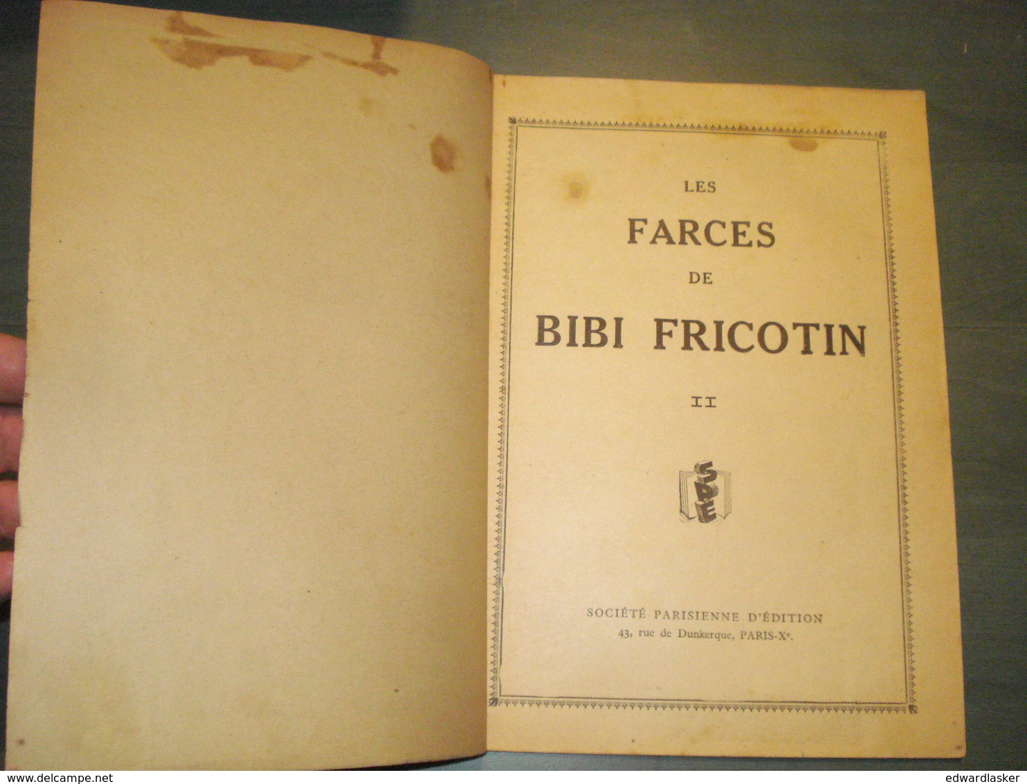 BIBI FRICOTIN N°2 : Les Farces De ... - 1947  - Forton - Lacroix - S.P.E. - Réimp. - Bibi Fricotin