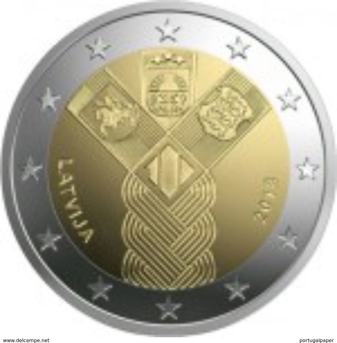 Letónia   2euro Cc - Centenario De La Fundación De Los Estados Bálticos Independientes  -  2018  UNC - Lettonie