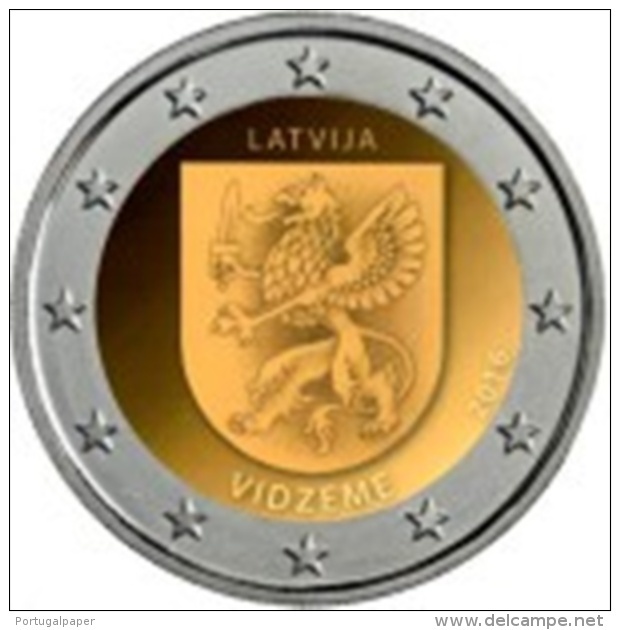 Letônia 2 Euro Cc ---Región De Vidzeme---2016 UNC - Lettonie