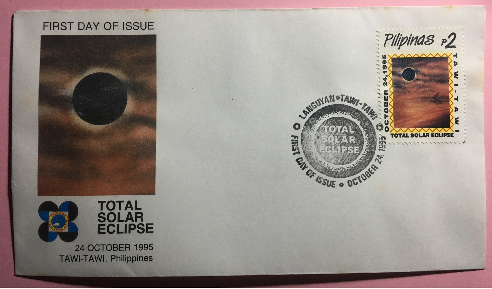 FDC Philippines 1995 - Total Solar Eclipse (Tawi Tawi Cancel) - Astrologie