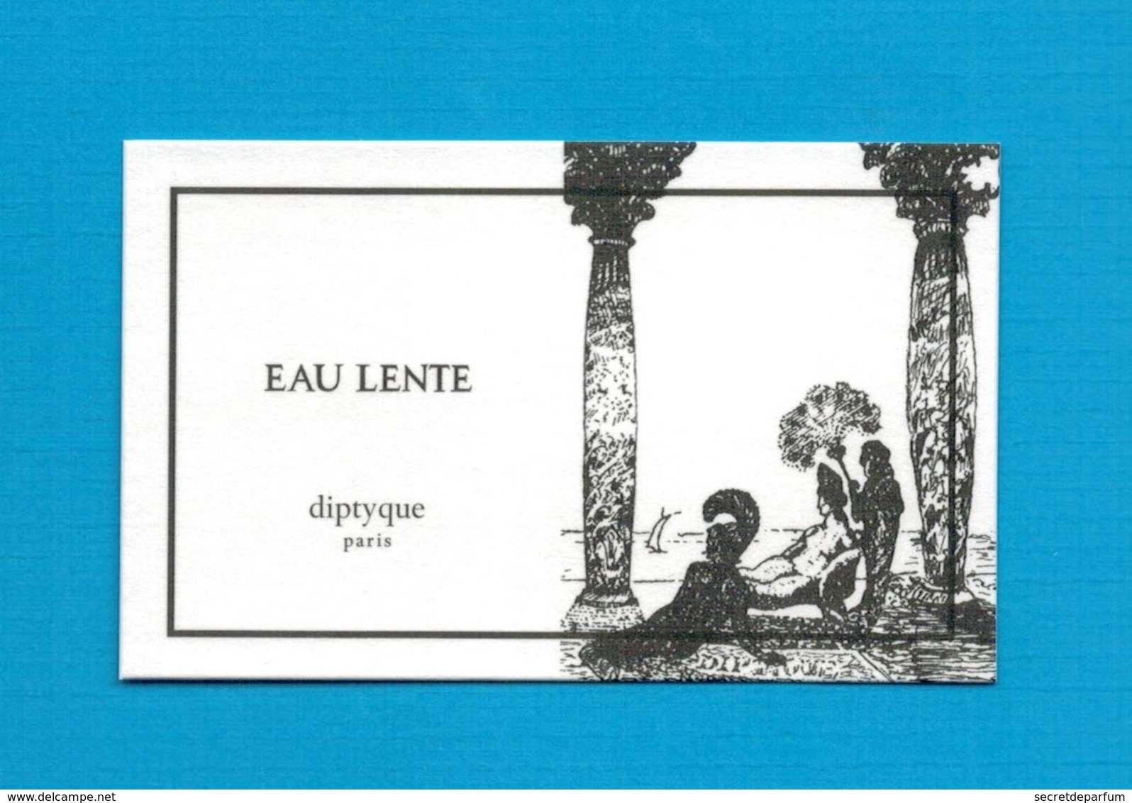 Cartes Parfumées   Carte  EAU LENTE  De DIPTYQUE - Modern (from 1961)