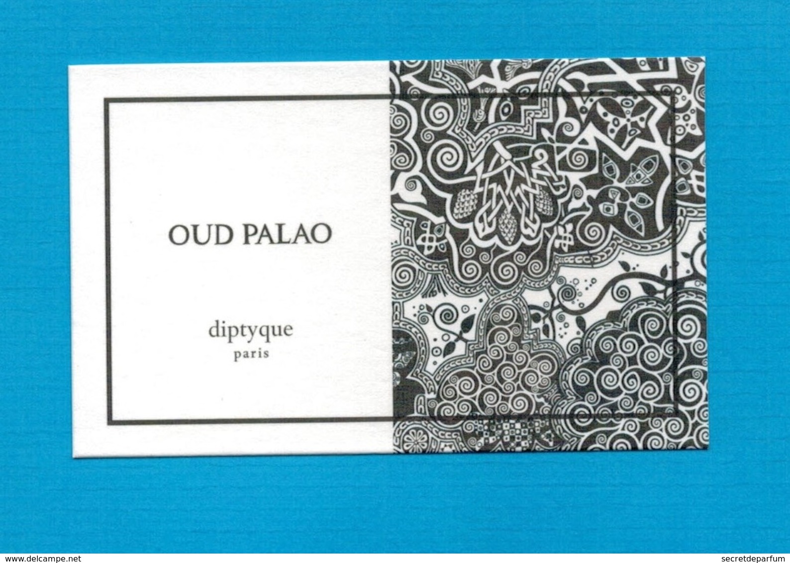 Cartes Parfumées   Carte  OUD PALAO   De DIPTYQUE - Modern (from 1961)
