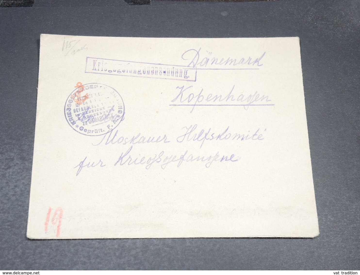 ALLEMAGNE - Enveloppe En Feldpost Pour Le Danemark , Marine - L 19991 - Lettres & Documents