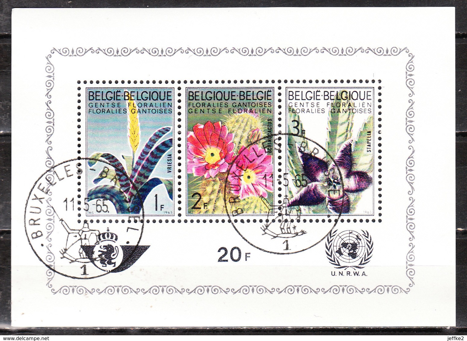 BL47  Floralies Gantoises - Oblit. 1er Jour - LOOK!!!! - 1961-2001