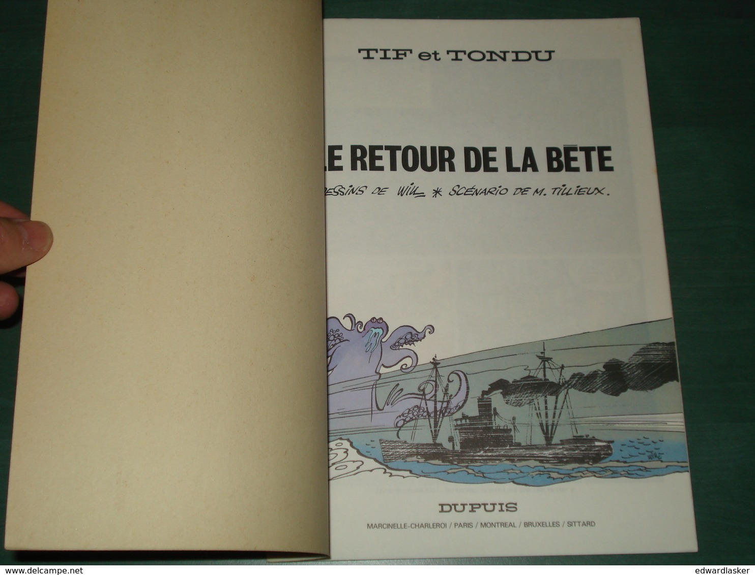 TIF ET TONDU 25 : Le Retour De La Bête - EO Dupuis 1977 - Très Bon état - Tif Et Tondu