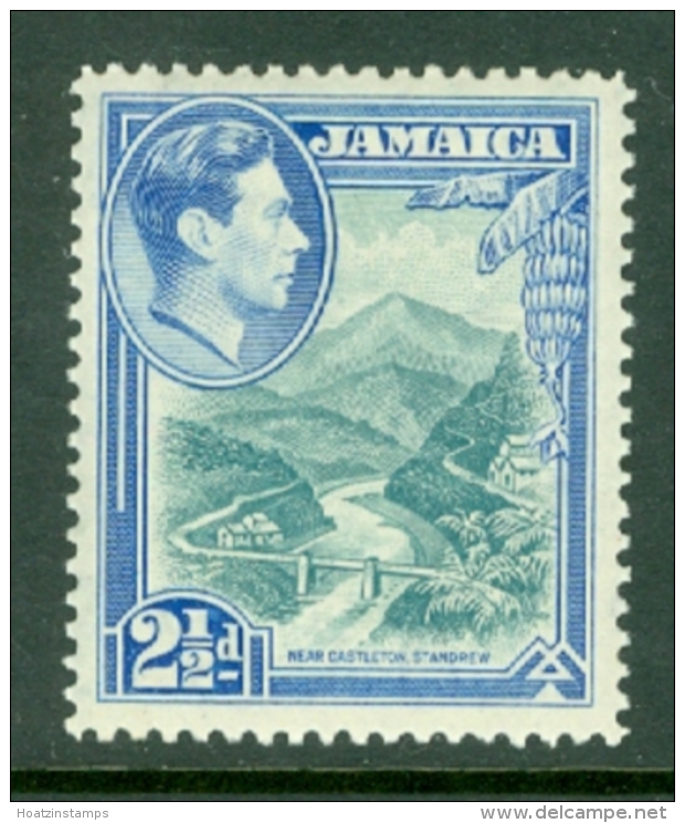 Jamaica: 1938/52   KGVI    SG125    2&frac12;d     MH - Jamaica (...-1961)