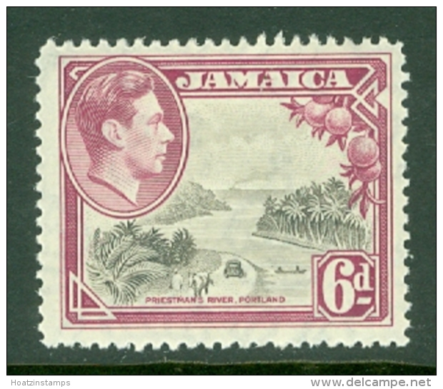 Jamaica: 1938/52   KGVI    SG128    6d   [Perf: 12&frac12;]    MH - Jamaica (...-1961)