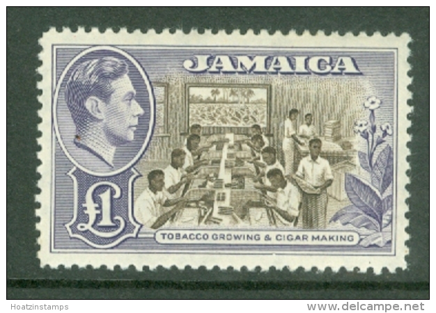 Jamaica: 1938/52   KGVI    SG133a    &pound;1   MH - Jamaica (...-1961)