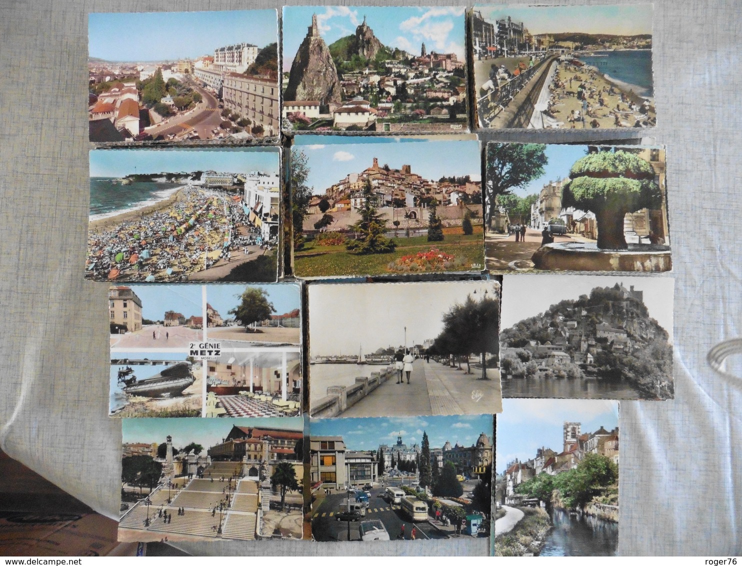 LOT  DE  530 CARTES POSTALES   DENTELEES   DE  FRANCE - 500 Cartoline Min.