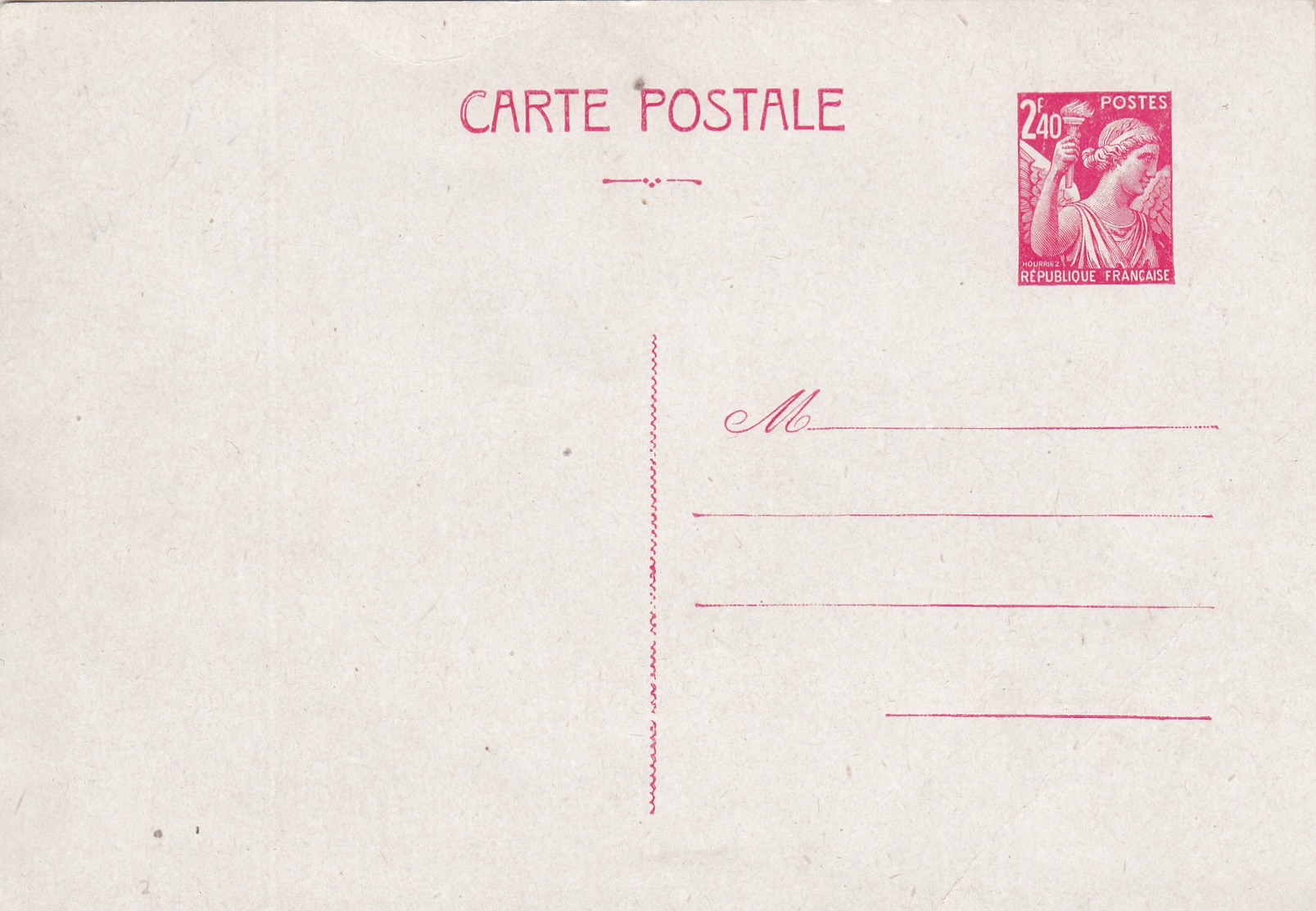 ENTIER POSTAL IRIS 2F40 ROUGE NEUF - Cartes Postales Types Et TSC (avant 1995)