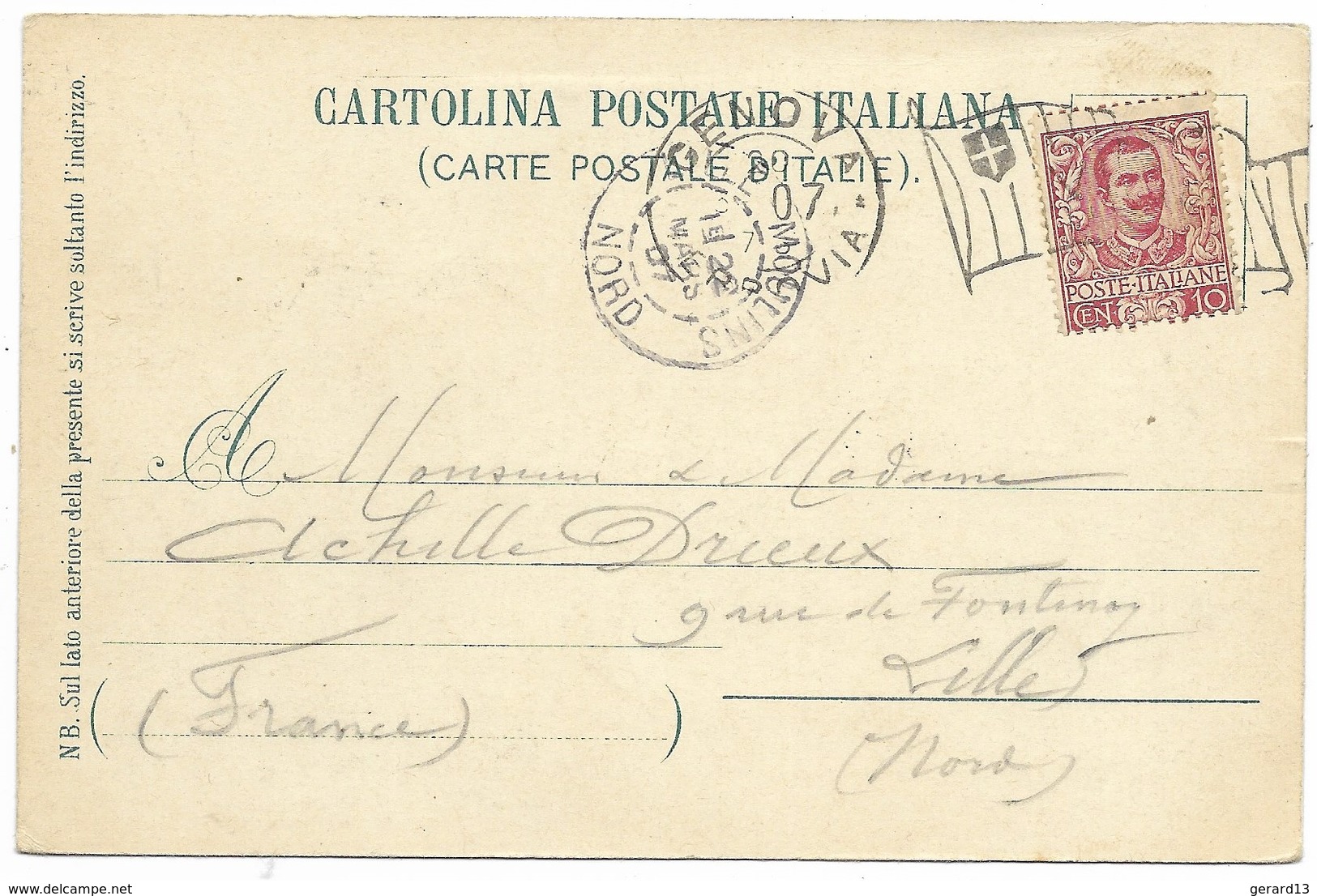 ITALIA Liguria NERVI Veduta Generale Pionnière 1907 - Other & Unclassified