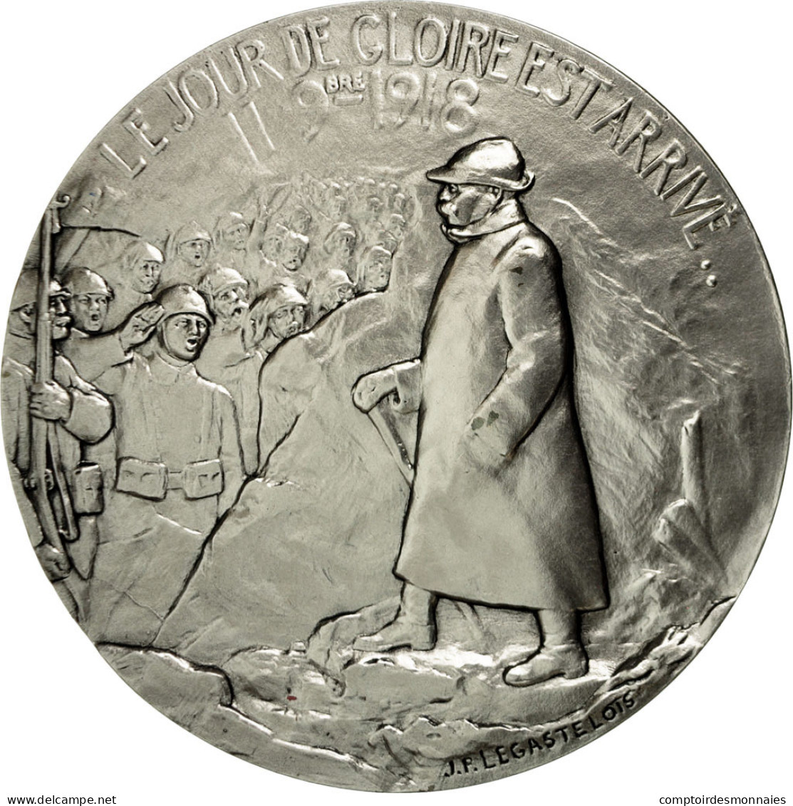 France, Médaille, Première Guerre Mondiale, Le Jour De Gloire Est Arrivé - Autres & Non Classés