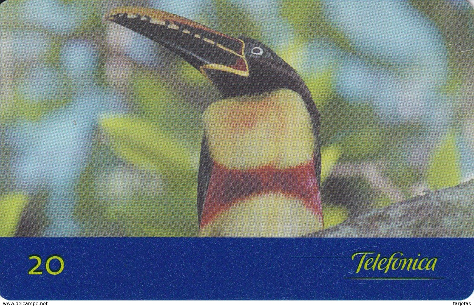 TARJETA DE BRASIL DE UN PAJARO TUCAN (BIRD-PAJARO) - Otros & Sin Clasificación