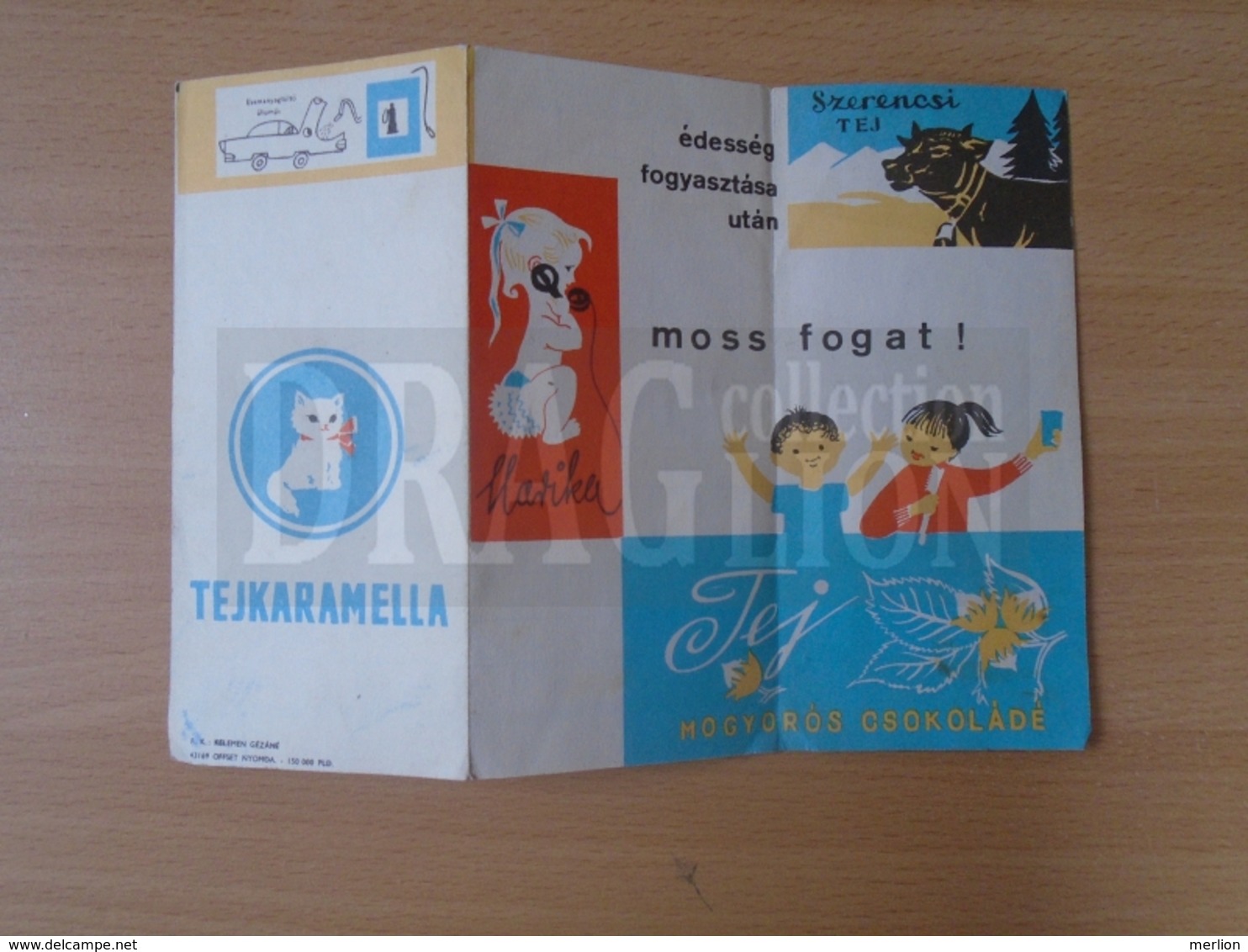 DC33.6 School Timetable  Toffee  Advertising  - Szerencsi -Hungary 1969 - Advertising