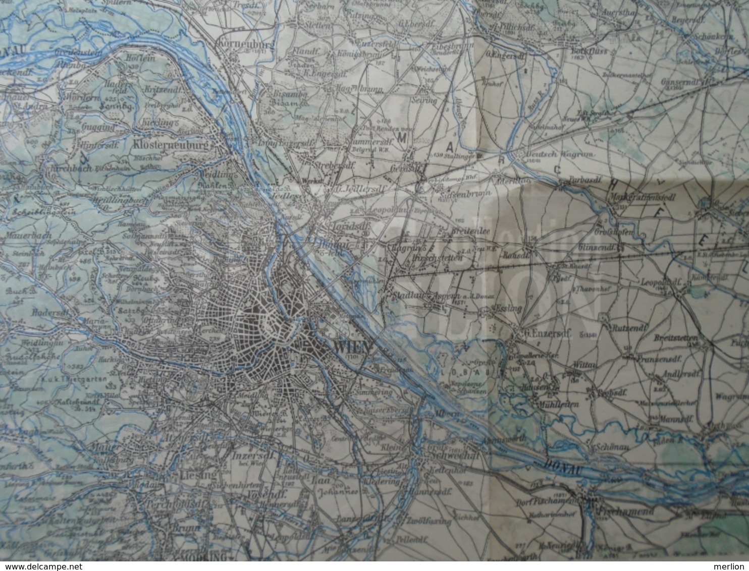 DC33.7 Die Grenze An Der March Und Die Gegen Von FELDSBERG Und Hohenau Pressburg Landshut Wien Ca 1919-20 - Topographical Maps