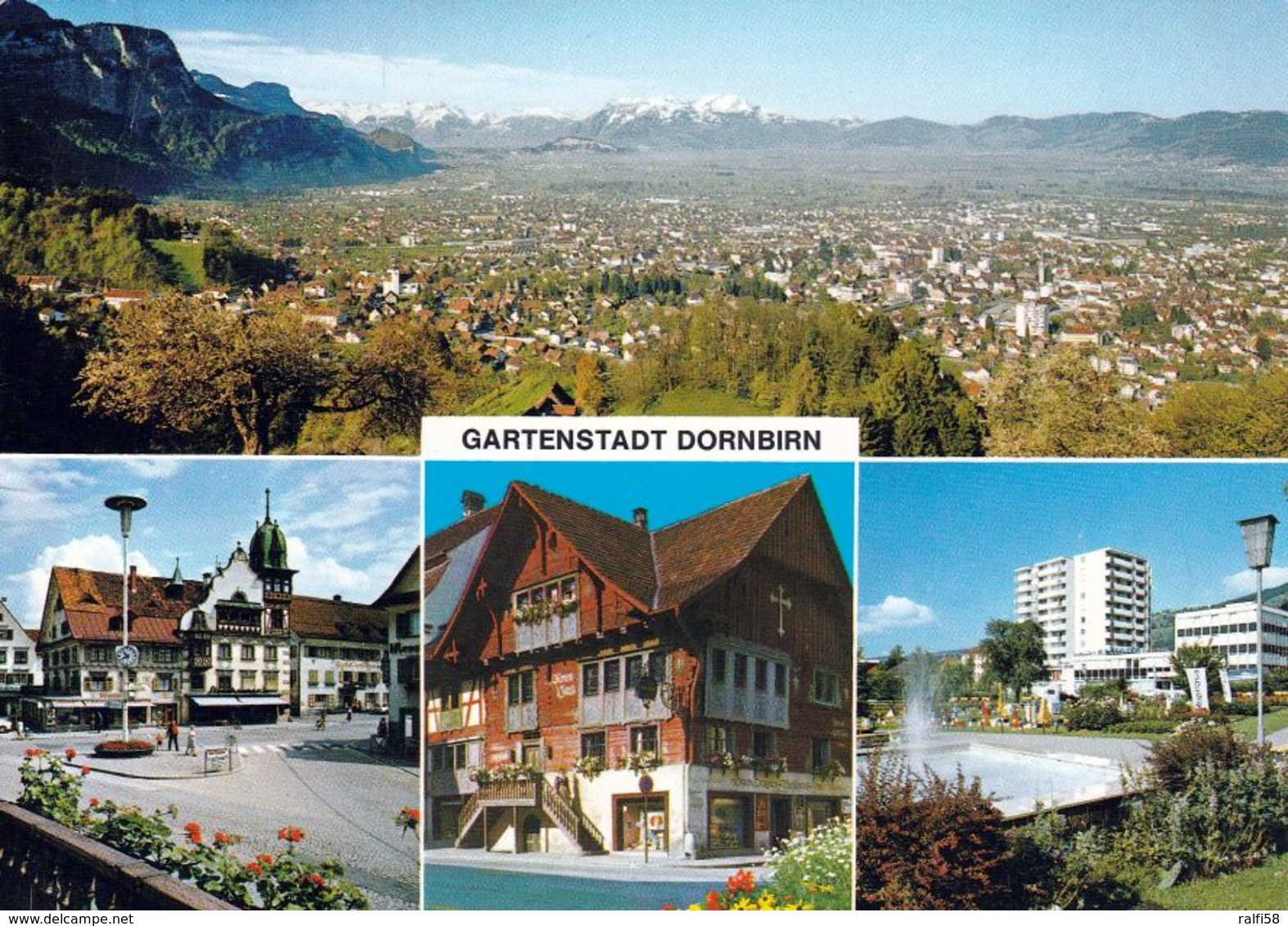 1 AK Österreich Vorarlberg * Blick Auf Die Gartenstadt Dornbirn - Marktplatz - Rotes Haus - Stadtpark * - Dornbirn