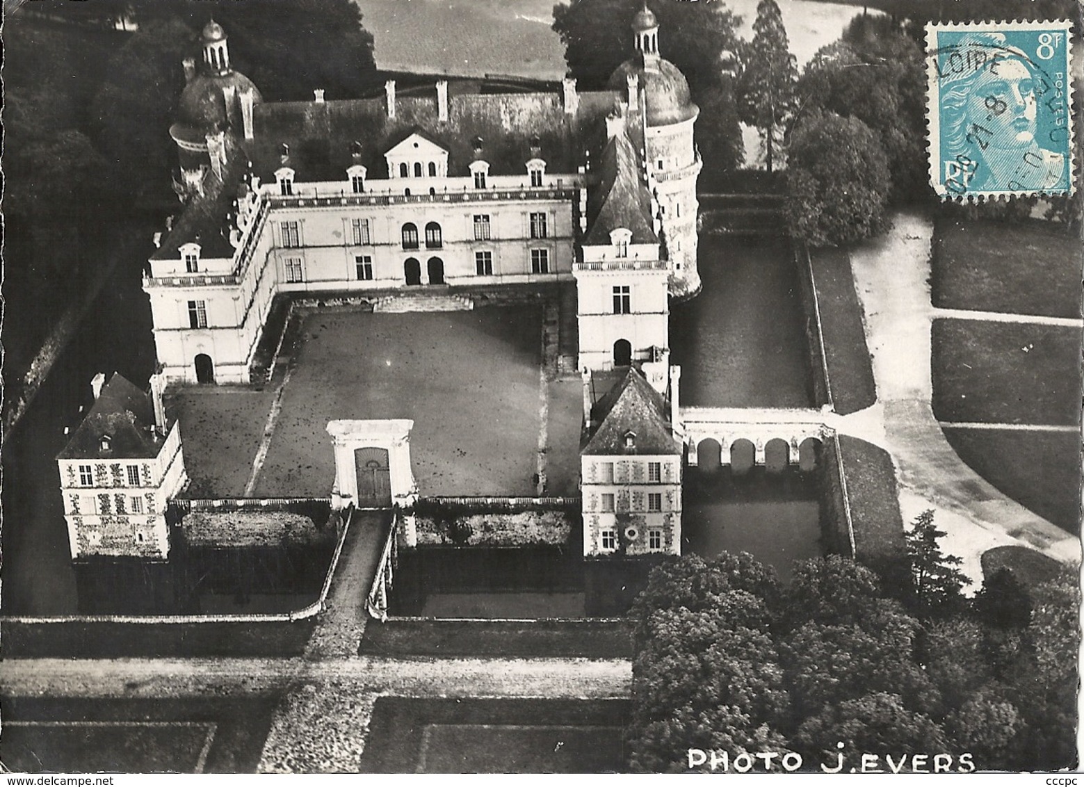 CPSM St-Georges-sur-Loire Chateau De Serrant Vue Aérienne - Saint Georges Sur Loire