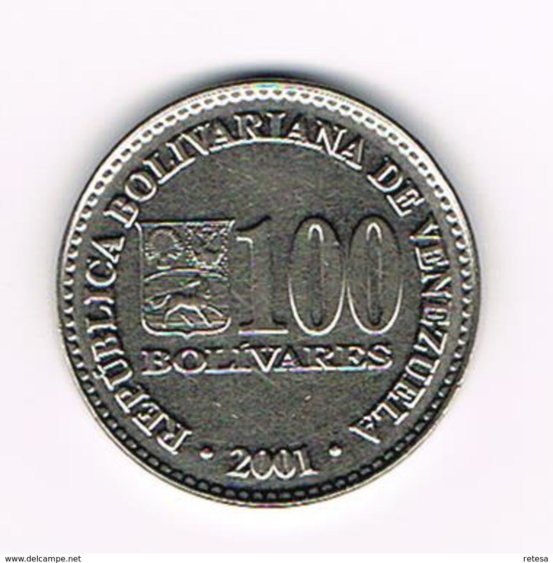 &   BOLIVIA  100  BOLIVARES  2001 - Bolivië