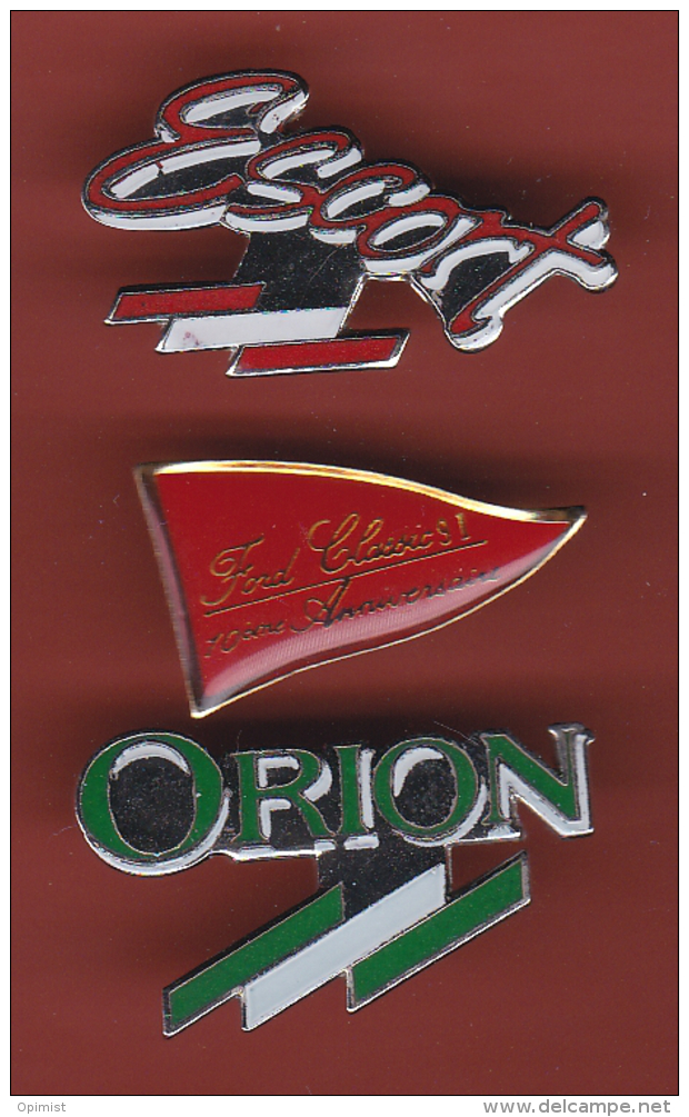 53208-lot De 3  Pin's-Automobile.Ford Escort.Orion.... - Ford