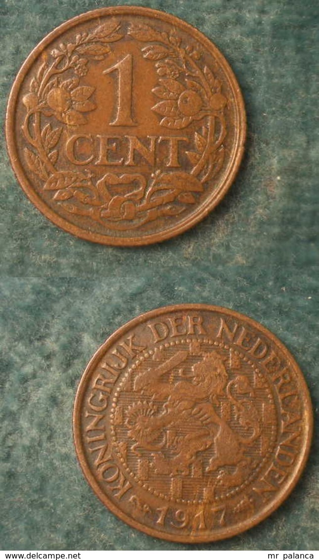 M_p> Olanda O Paesi Bassi 1 Centesimo 1917 - 1 Centavos